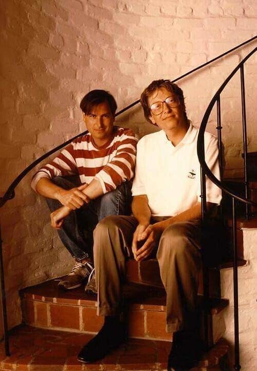 Стив Джобс и Билл Гейтс, 1980–е годы, США