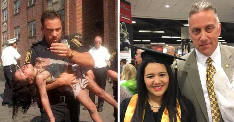 Полицейского пригласили на выпускной спасенной им девочки