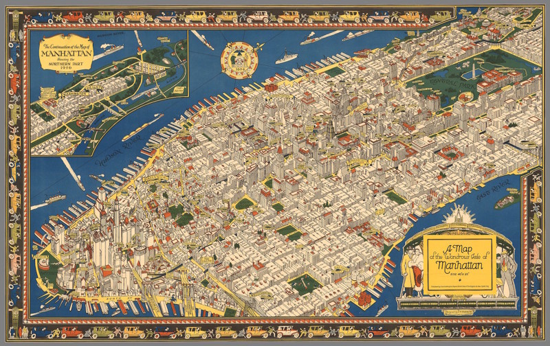 A map of the wondrous isle of Manhattan, 1926.