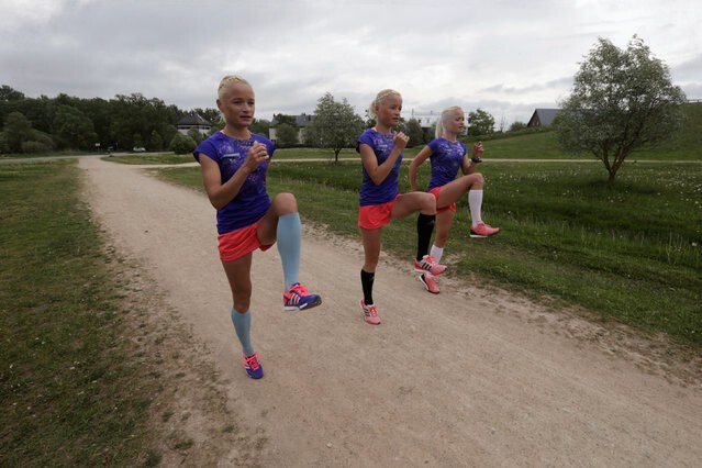  Тройняшки-блондинки из Эстонии войдут в историю Олимпиады