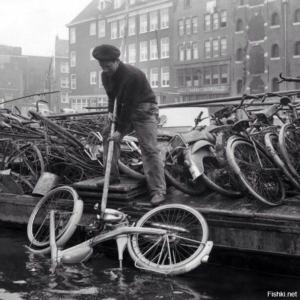 Ежегодная очистка амстердамских каналов