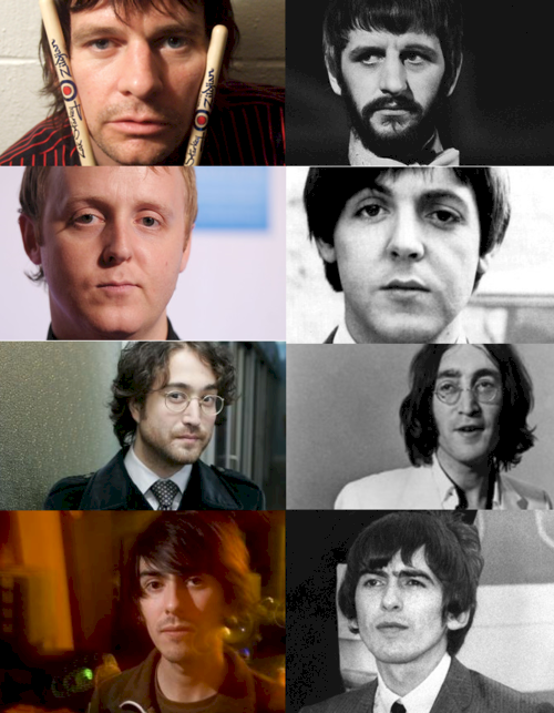 5. Участники группы Beatles и их сыновья