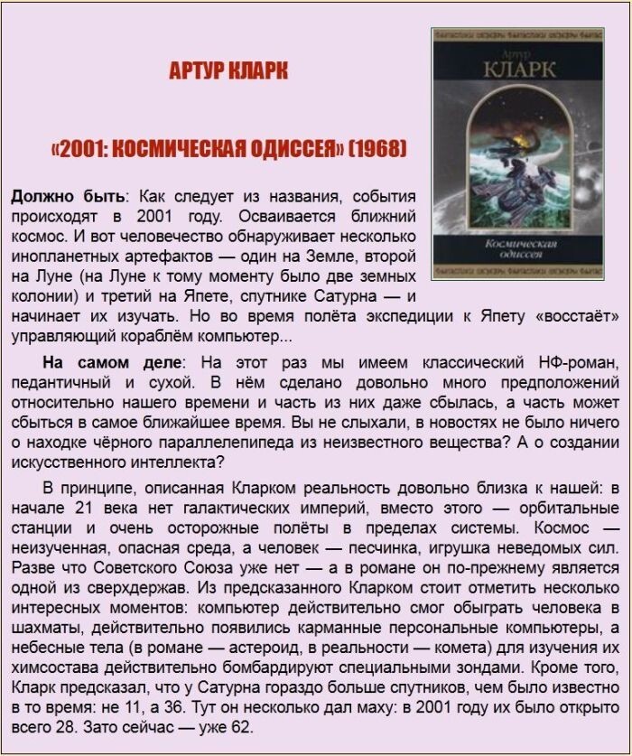 21 век "глазами" писателей-фантастов прошлого