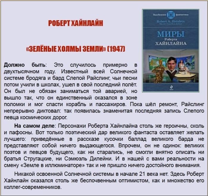 21 век "глазами" писателей-фантастов прошлого