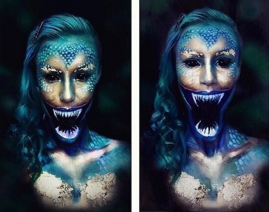 23 ночных кошмара: рисунки на лице