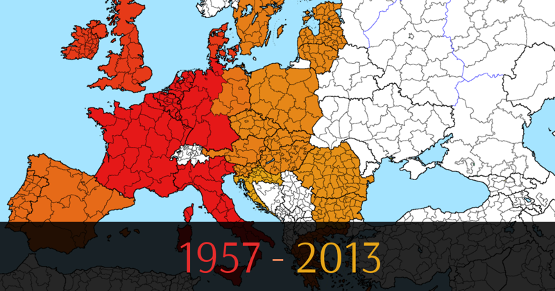 Как менялись границы Европейского Союза с момента создания (9 фото)