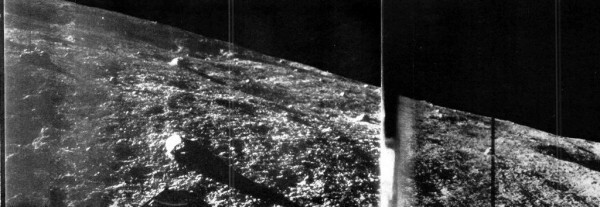 Фрагмент панорамы переданный с Луны АМС "Луна-9"