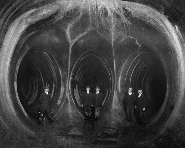 Вилка в тоннеле Йоркерса, Нью-Йорк, 1913 год