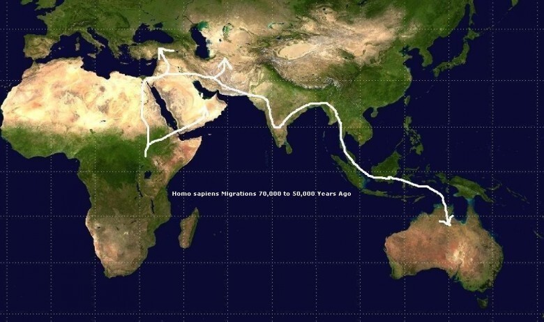 5. 50 000 лет назад люди переплыли Индийский океан