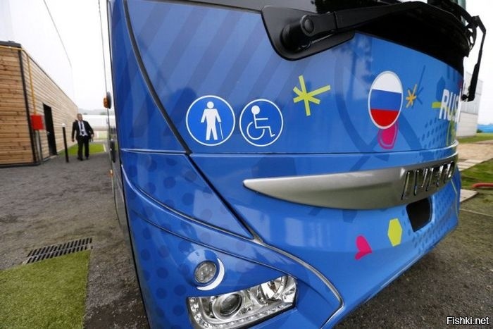 Автобус сборной России по футболу на чемпионате Европы