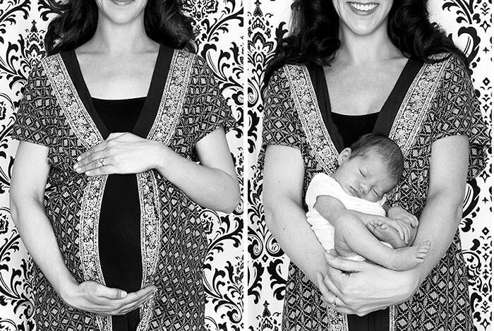 80 прекрасных фотографий мамочек до и после рождения малыша