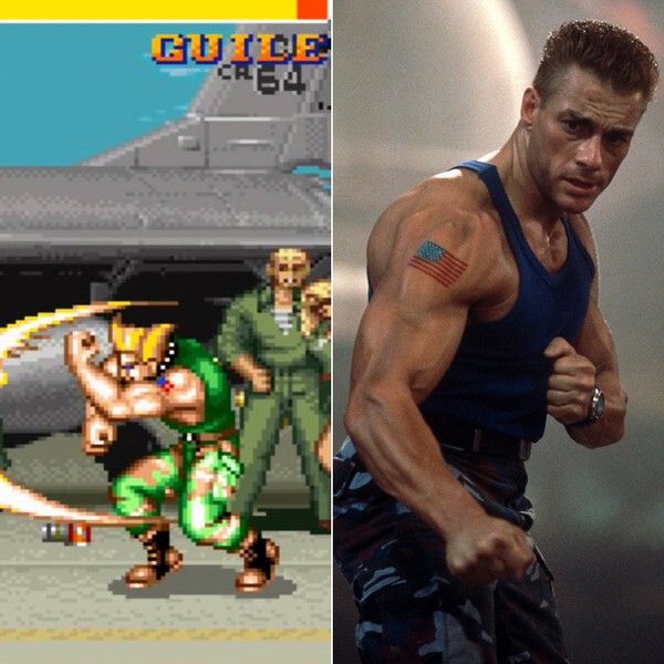 1. Фильм Уличный боец по мотивам популярной игры Street Fighter II. Жан-Клод Ван Дамм сыграл Уильяма Гайла.