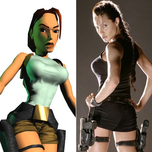 3. Анджелина Джоли, в роли Лары Крофт по мотивам игры «Tomb Raider».
