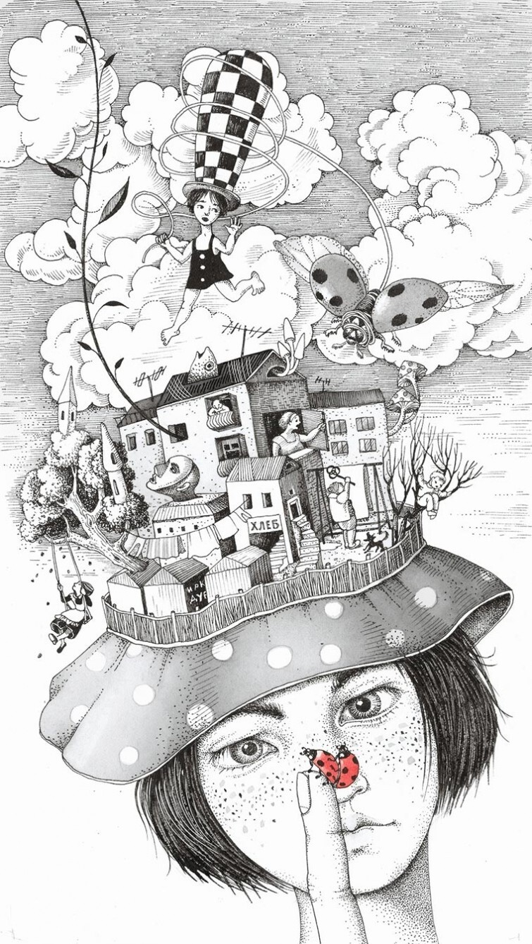 Моё детство — красивые и поэтичные иллюстрации от художницы Светы Дорошевой