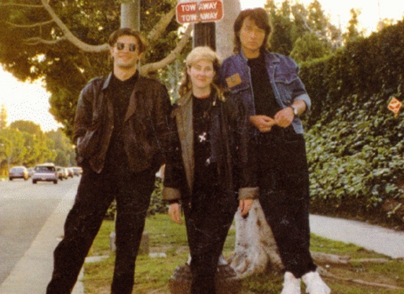 Цой в Америке. Юрий Каспарян с женой Джоанн и Виктор  в Лос-Анджелесе, Беверли Хилс 1989
