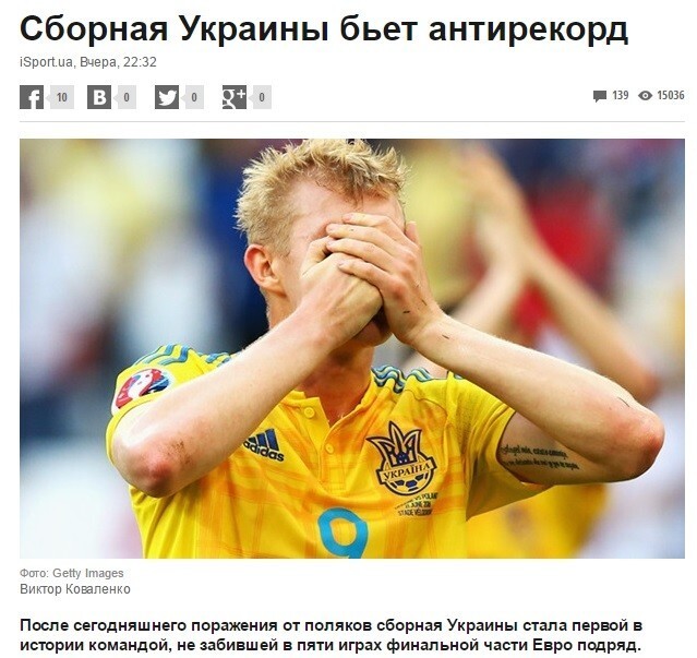 Несколько рекордов сборная Украины все-таки установила 