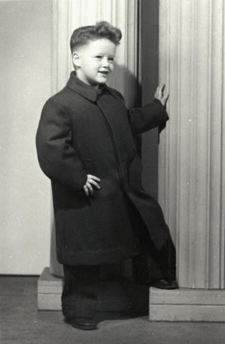Билл Клинтон в возрасте 4-х лет, 1950