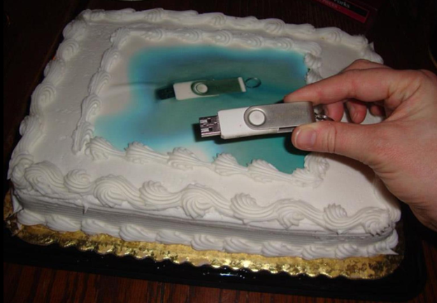 2. "Вот фотографии для торта" означает немного не это...