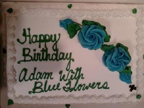 13. "Адам с голубыми цветами". Почти название группы.