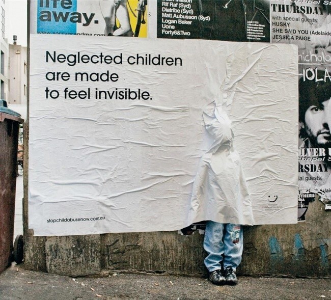 Бездомные дети думают, что они невидимы. 
