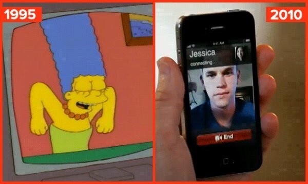 5. Симпсоны показали видеочат за 15 лет до изобретения Facetime