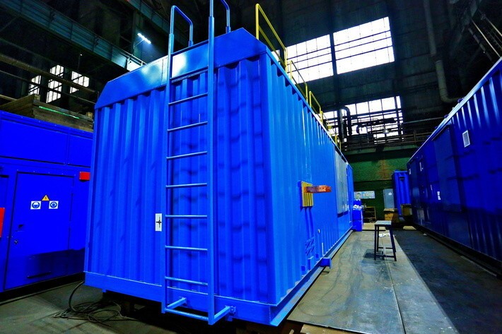 4. Изготовлена малошумная и экологически безопасная контейнерная дизельная электростанция