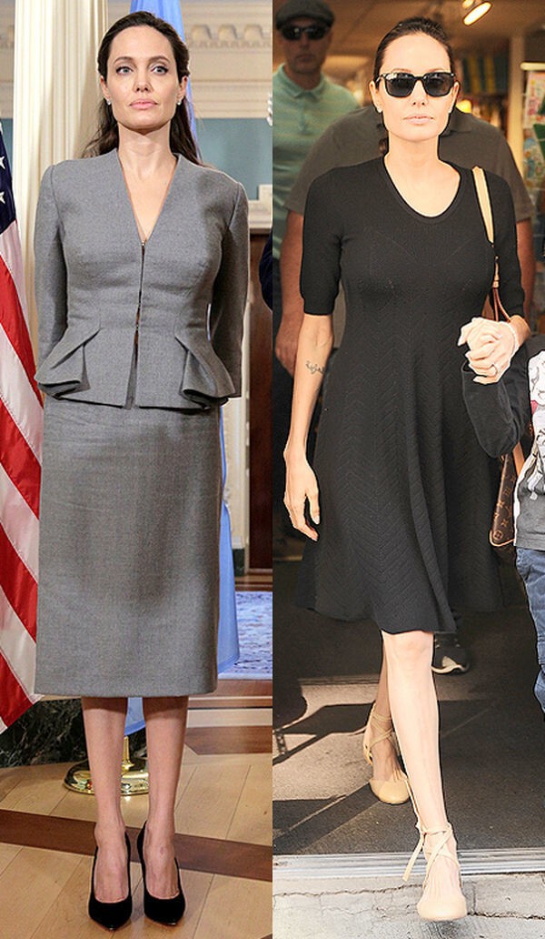 Сравнение состояния Джоли сейчас (слева) и раньше (справа)
