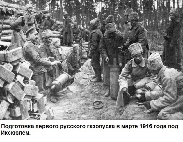 Химическая война Русской армии  в 1916 году
