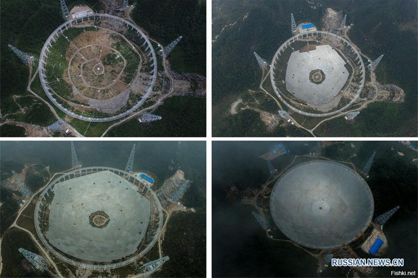 Немного о строительстве китайского радиотелескопа (самого крупного в мире, кс...