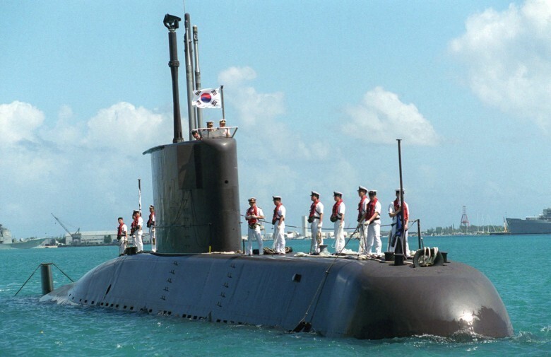 7. Южная Корея: 17 подводных лодок