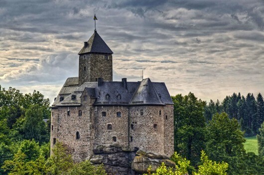 Крепость Фалькенберг, Германия. Построена в 1154 году.
