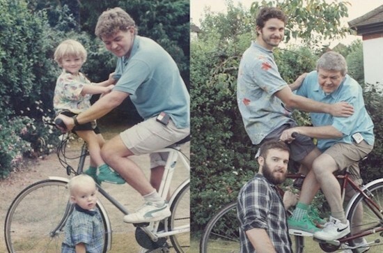 17 смешных семейных фото, переснятых спустя годы