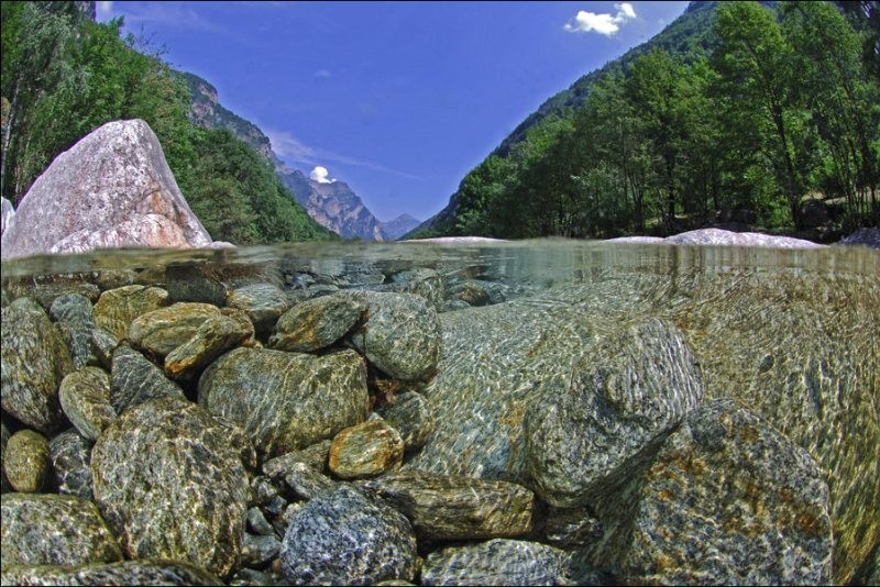 Верзаска - самая прозрачная река в мире