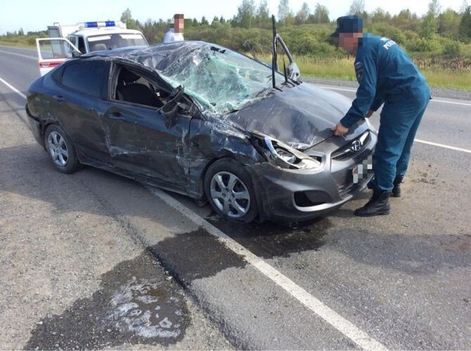 Поплатился за обгон через сплошную