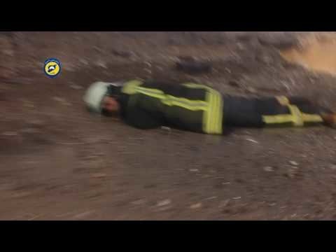 Последствия удара ВКС РФ под Алеппо 