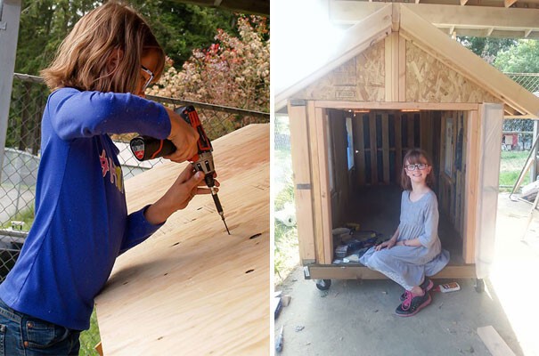 25. 9-летняя девочка строит убежища для бездомных и выращивает для них еду