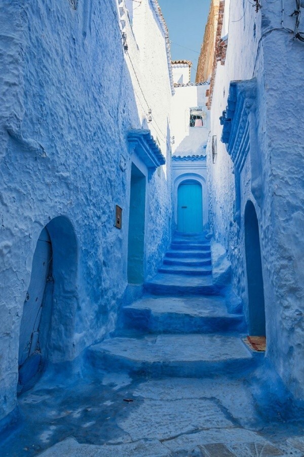 Невероятный синий город в Марокко