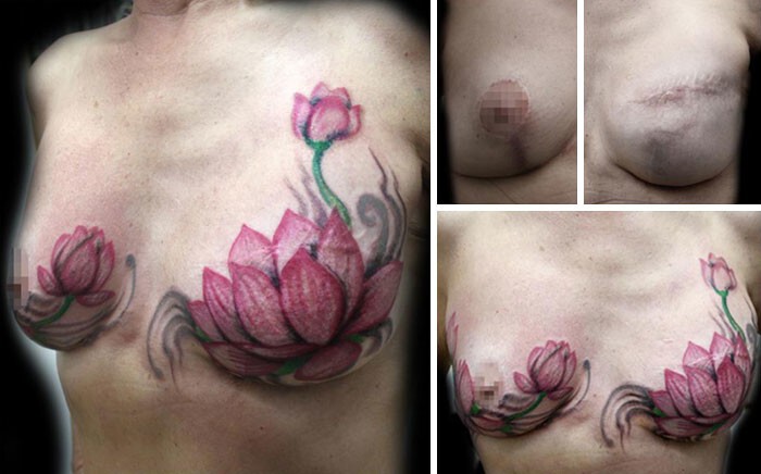 Карбальо делает бесплатные татуировки и для женщин, прошедших через мастэктомию