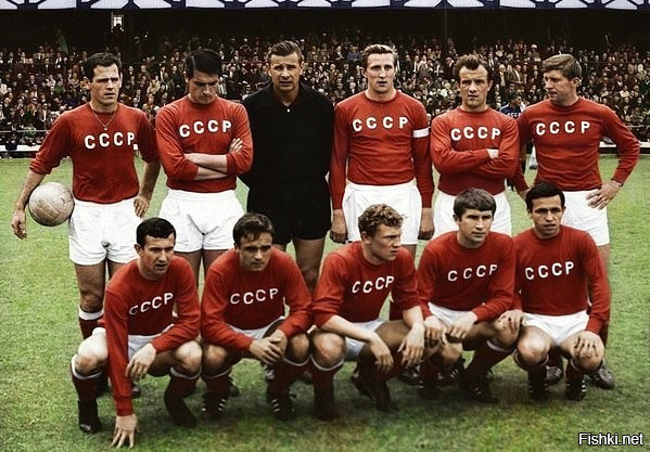 Легендарная сборная СССР образца 1966-го года в цвете