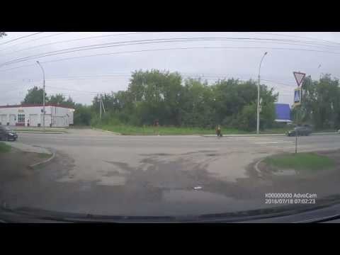 Авария с пешеходом в Новосибирске 