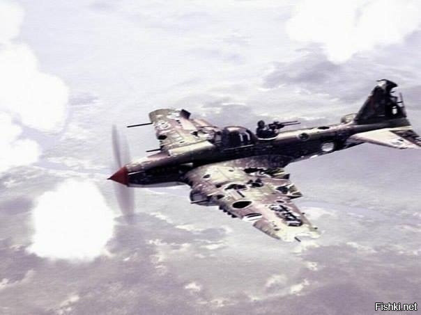 Слегка повреждённый Ил-2