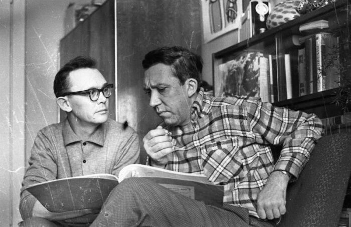 Сценарий. Леонид Гайдай и Юрий Никулин, 1960–е годы, Москва 