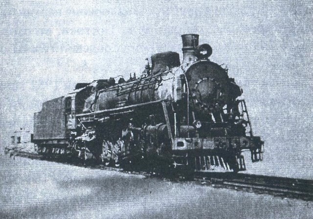 Один из первых паровозов локомотивного депо Алтайская.