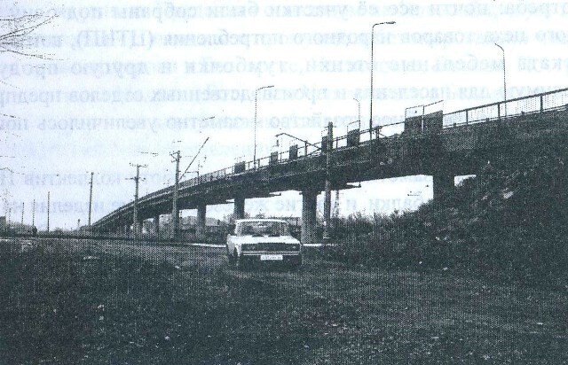 Виадук в районе бывшего ЗЖБК.
