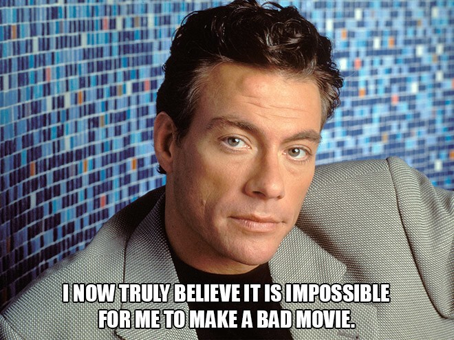 Сейчас я действительно верю в то что я не могу сделать плохое кино.
