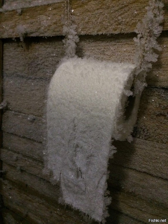 Зимний сельский туалет))