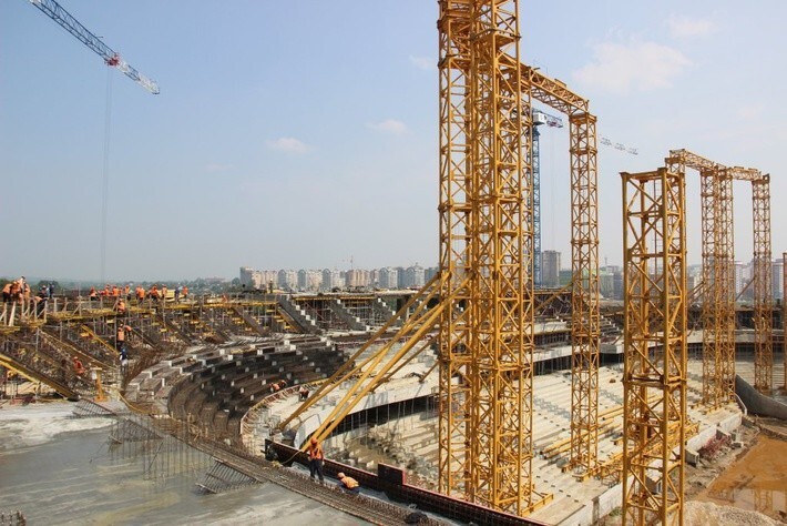 9. Строительство стадиона Мордовия Арена. Июль 2016