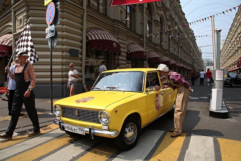 Ралли ретро-автомобилей в Москве