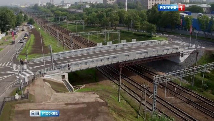 6. На юге Москвы открыт новый мост через Павелецкую железную дорогу