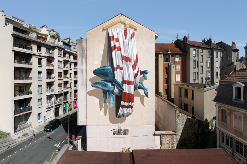 Дуэт уличных художников и их экологические граффити